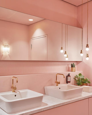 Bubbly Suspension en Verre Moderne