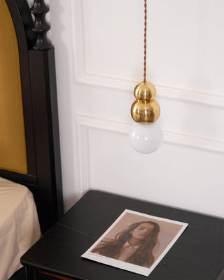 Bubbly Suspension en Verre Moderne