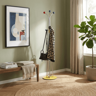 Ball Top Standing Coat Rack-Neutral Decor