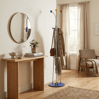 Ball Top Standing Coat Rack-Neutral Decor