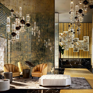 Vionisis Suspension Lampe en Verre de Luxe