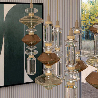 Vionisis Suspension Lampe en Verre de Luxe