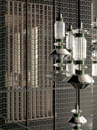 Vionisis Suspension Lampe en Verre de Luxe