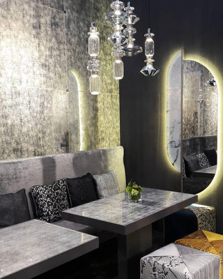 Vionisis Suspension Lampe en Verre de Luxe