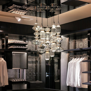 Vionisis Suspension Lampe en Verre de Luxe