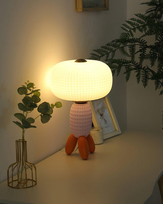 Abigail Modern Glass Table Lamp-Neutral Decor