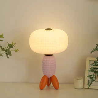 Abigail Modern Glass Table Lamp-Neutral Decor