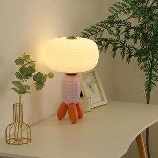 Abigail Modern Glass Table Lamp-Neutral Decor