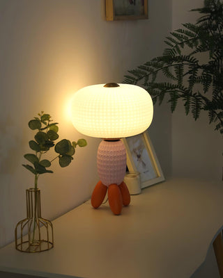Abigail Modern Glass Table Lamp-Neutral Decor
