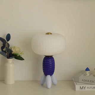 Abigail Modern Glass Table Lamp-Neutral Decor