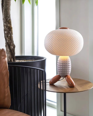 Abigail Modern Glass Table Lamp-Neutral Decor