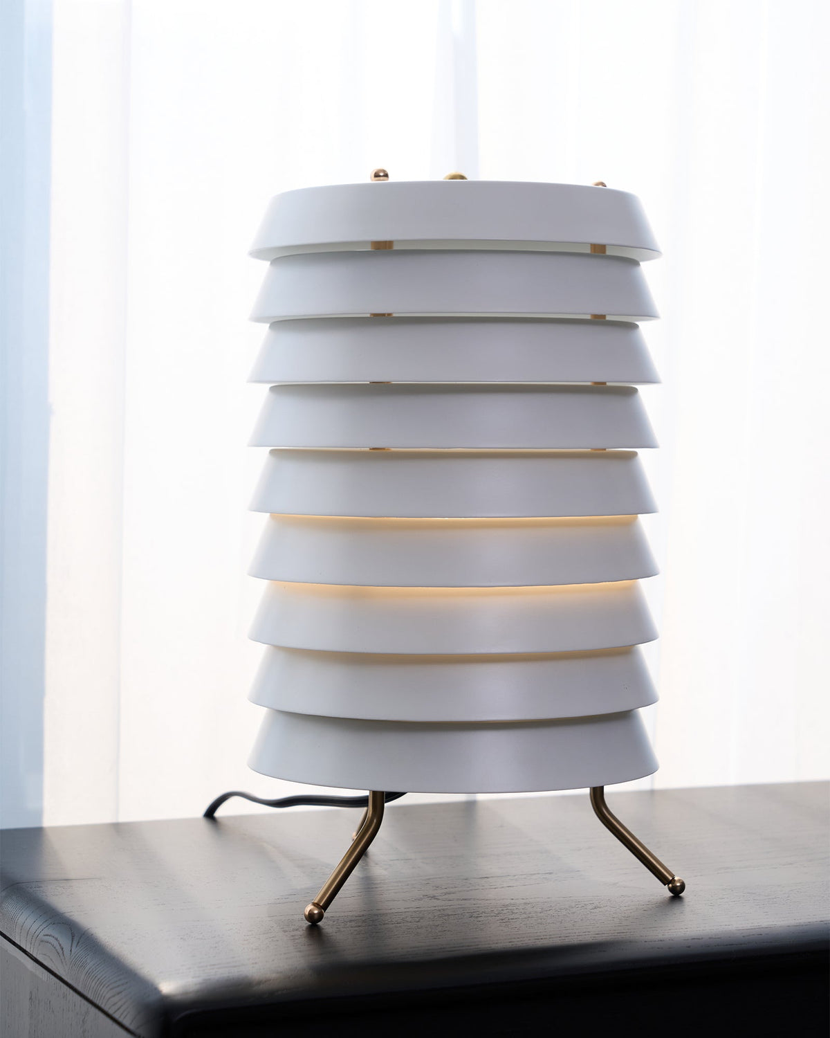 Orelelette Lampe de Table en Lattier Scandinave