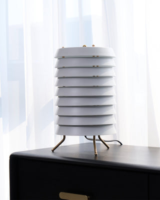 Orelelette Lampe de Table en Lattier Scandinave