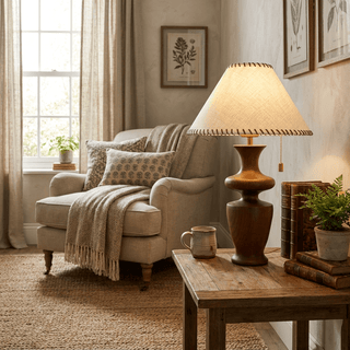 Baluster Table Lamp-Neutral Decor