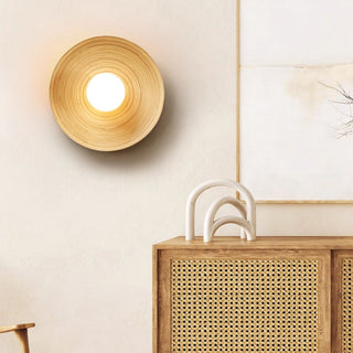 Bamboo Aura Sconce-Neutral Decor