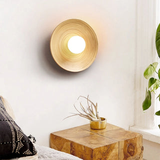 Bamboo Aura Sconce-Neutral Decor