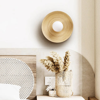 Bamboo Aura Sconce-Neutral Decor