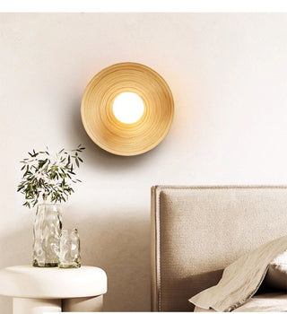 Bamboo Aura Sconce-Neutral Decor