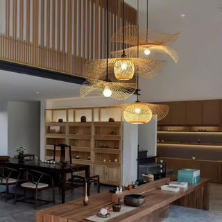 Twirl Suspension Moderne en Bambou
