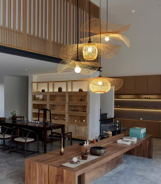 Twirl Suspension Moderne en Bambou