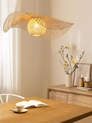 Twirl Suspension Moderne en Bambou