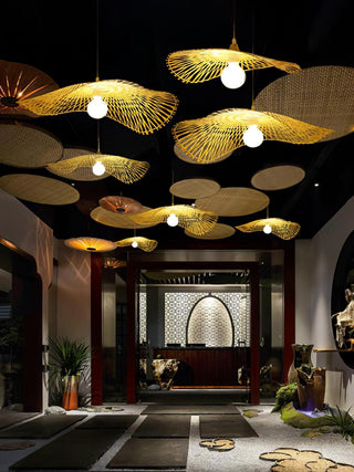 Twirl Suspension Moderne en Bambou