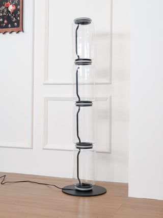 Cyrilys Lampadaire en Bambou Et Verre