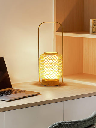 Orbituse Lampe de Table en Bois Rétro