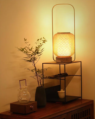 Orbituse Lampe de Table en Bois Rétro