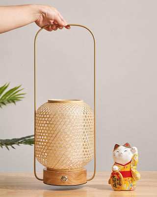 Orbituse Lampe de Table en Bois Rétro