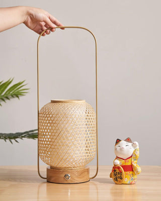 Orbituse Lampe de Table en Bois Rétro