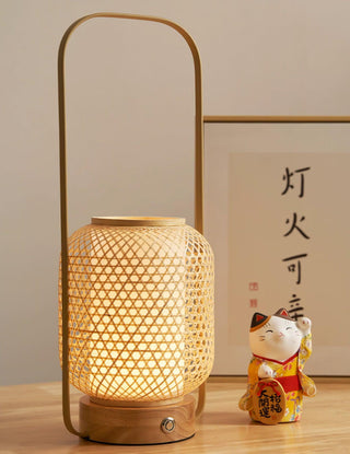 Orbituse Lampe de Table en Bois Rétro