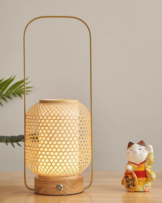 Orbituse Lampe de Table en Bois Rétro