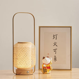 Orbituse Lampe de Table en Bois Rétro