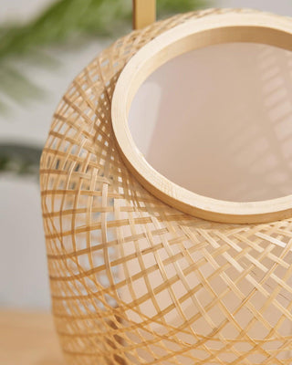 Orbituse Lampe de Table en Bois Rétro