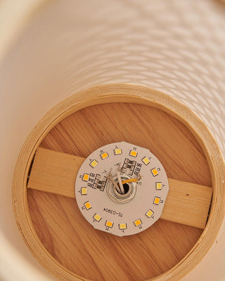 Orbituse Lampe de Table en Bois Rétro