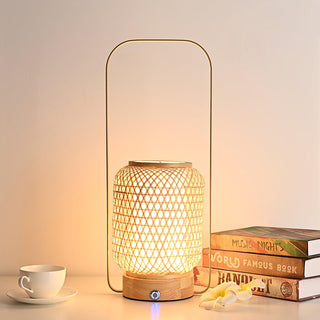 Orbituse Lampe de Table en Bois Rétro