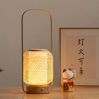 Orbituse Lampe de Table en Bois Rétro
