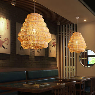 Strata Suspension Moderne en Bambou