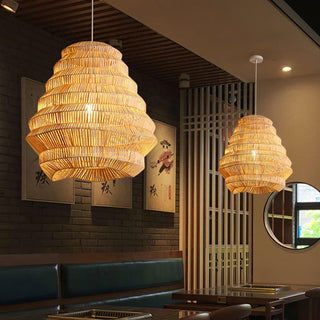 Strata Suspension Moderne en Bambou