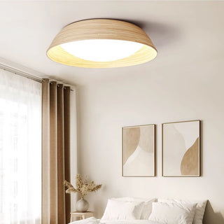 Bamboo Textured Ceiling Lamp-Neutral Decor