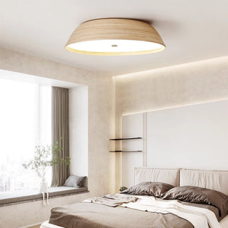 Bamboo Textured Ceiling Lamp-Neutral Decor