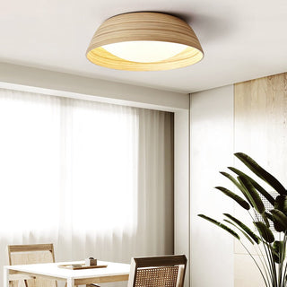 Bamboo Textured Ceiling Lamp-Neutral Decor