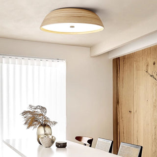 Bamboo Textured Ceiling Lamp-Neutral Decor