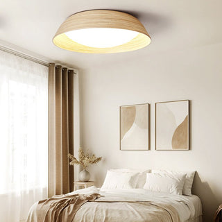 Bamboo Textured Ceiling Lamp-Neutral Decor