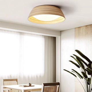Bamboo Textured Ceiling Lamp-Neutral Decor