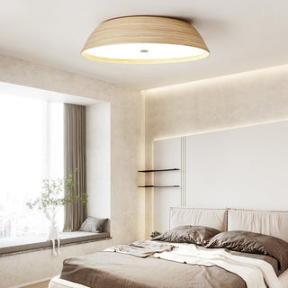 Bamboo Textured Ceiling Lamp-Neutral Decor