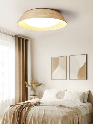 Bamboo Textured Ceiling Lamp-Neutral Decor