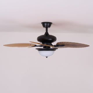 Plafonnier ventilateur Virel en bois tropical