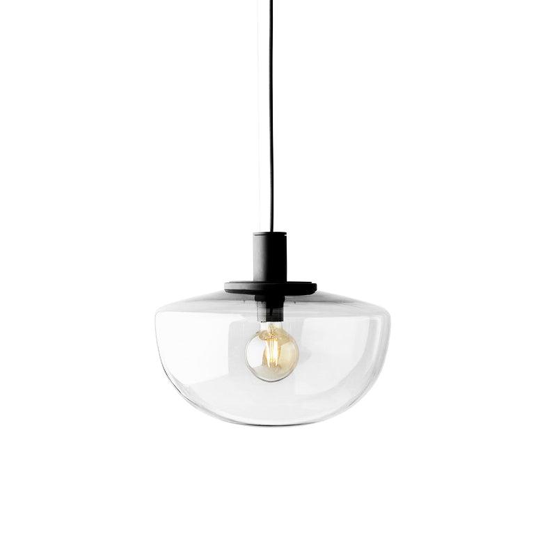 Pendant Lamp Glass Dome Metal Mount Minimalist Relax-Neutral Decor